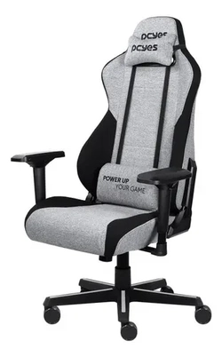 CADEIRA GAMER MAD RACER V8 TURBO CINZA COM APOIO DE BRAÇO E ENCOSTO RECLINÁVEL