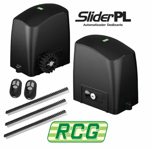 KIT MOTOR PARA PORTÃO DESLIZANTE – PL MAXI COM CREMALHEIRA 3M (2X1,5M)