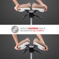 Cadeira Mocho Ergonômico Exclusiva 360° Graus Com Apoio e Suporte Nude