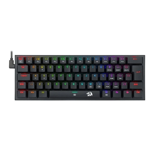 Teclado Mecânico Gamer Redragon Anivia RGB Switch Blue Preto - K614-rgb (pt-blue)