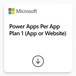 Microsoft Power Apps Per App Plan 1 App Or Website 1 Ano Csp - Cfq7ttc0j4gs-002
