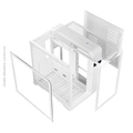 Gabinete Gamer K-mex Aquario W8ki Cyberpunk Branco - Cgw8kirh002cb0x