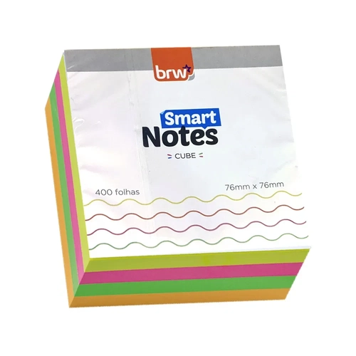 Bloco de Notas Smart 400 folhas 76mmx76mm Brw