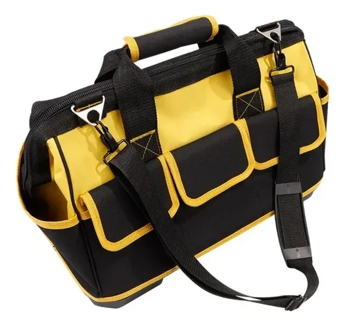Bolsa Ferramentas Grande Reforçada Eletricista Mala Bolsos Cor Amarelo