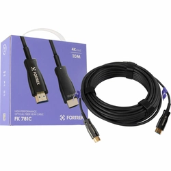 Cabo Hdmi Fibra Óptica 4k 10m Fortrek - Fk781c