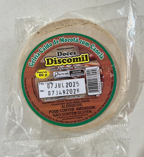 Geleia Caldo De Mocotó Com Canela 60g