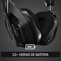 Headset Astro, Gaming A50 + Base Station Gen 4 com Áudio Dolby/Dolby Atmos, Preto/Dourado, Sem Fio - 939-001681