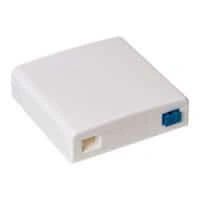 Caixa Terminacao Fibra Optica Roseta P/2 Acopladores Ftth Pct C/1 Branco Gigasat