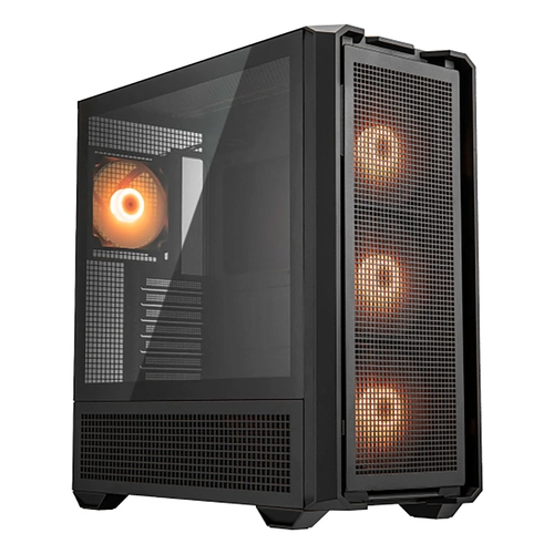 Gabinete Gamer Cougar, MX600, RGB, Lateral de Vidro, Full-Tower, 3x Fans, Black - 3857C90.0001