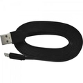 Cabo De Dados Micro Usb Flat 1,8m Umi-401/1.8bk Preto Fortrek