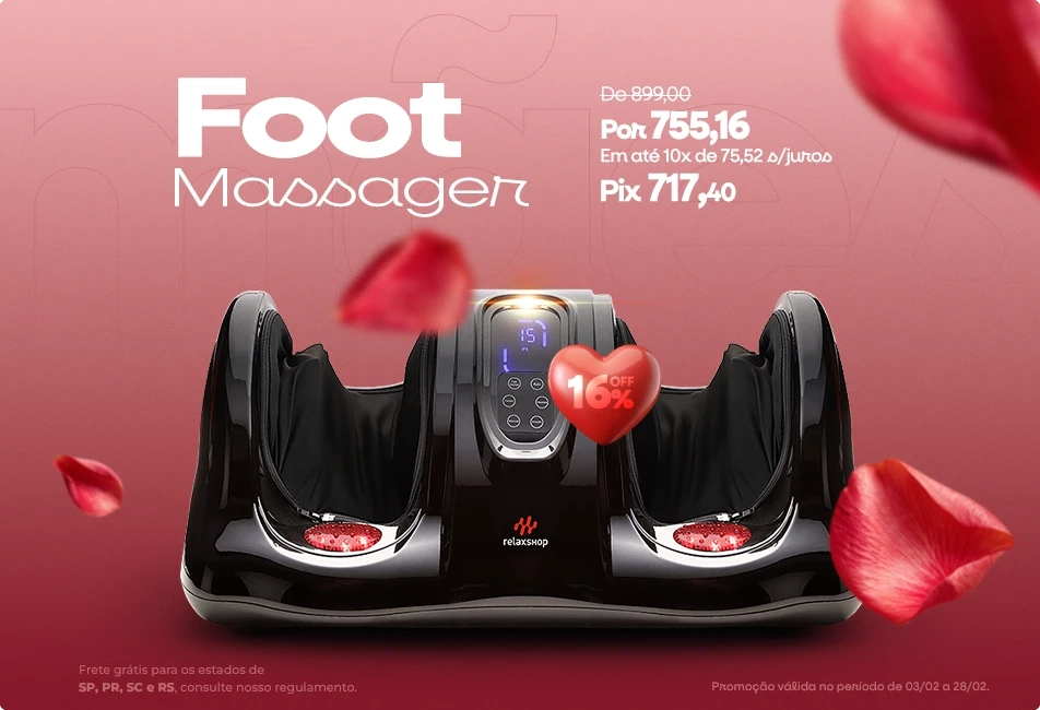 Massageador de pés 