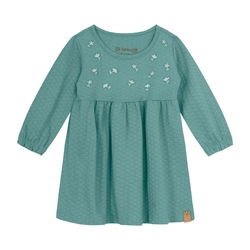 Vestido Cotton Texturizada Bordado Verde Brandili - Feminino