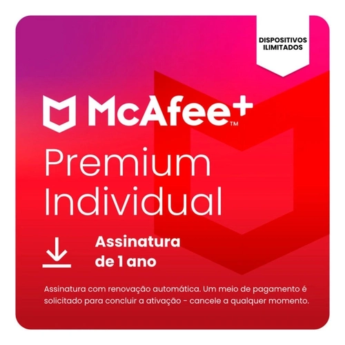 Plus Individual Mcafee + Dispositivos Ilimitados 1 Ano Esd - Mpp31bnrurpid