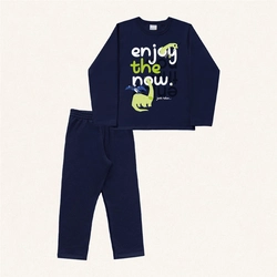 Conjunto Moletom Estampado Enjoy The Now Fakini - Masculino