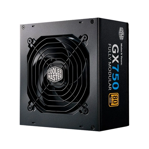 Fonte Cooler Master Gx750 Full Modular 80 Plus Gold 750w, Preto - Mpe-7501-afaag-w1