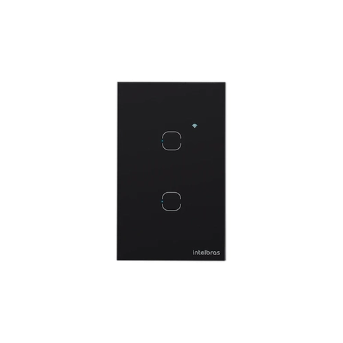 INTERRUPTOR SMART WI-FI TOUCH 2 TECLAS EWS 1002 PRETO