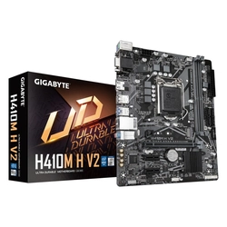 Placa-mãe Gigabyte H410m h V2 Micro Atx, Soquete Lga1200, 2x Ddr4 32gb, 2xusb 3.2, 4xusb 2.0, 1x D-sub, 1xhdmi