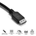 Cabo Displayport m para Displayport m 1.2 - Preto - 2 Metros - Pdpm-2