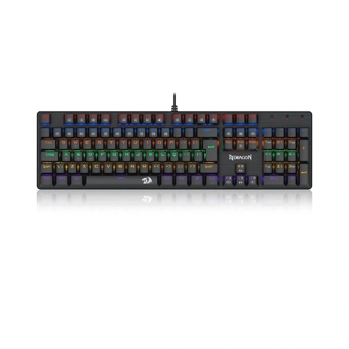 Teclado Mecânico Gamer Redragon Valheim K608, Full Size, Iluminação Rainbow, ABNT2, Preto