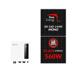 Gerador Solar Solis 5,04 Kwp Mon. 220v Fibromadeira (5k/560w)