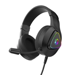 Headset gamer Pcyes Deffy Black Vulcan - HGDF50BV