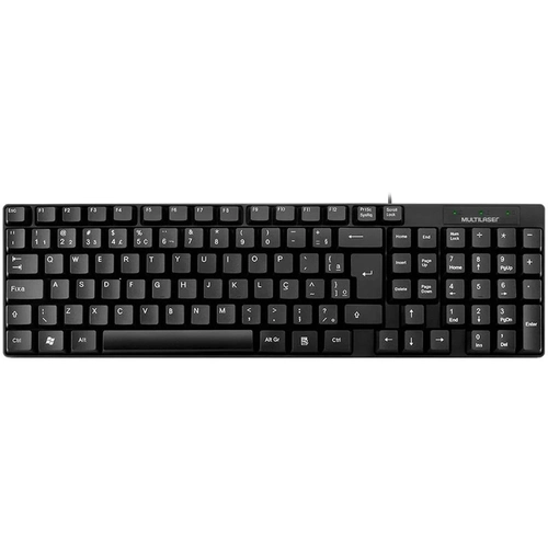 Teclado Multilaser Básico Slim Laser Usb Preto - Tc193