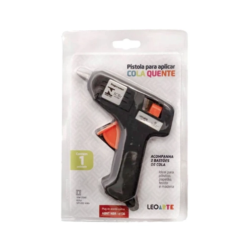 Pistola para Cola Quente Pequena Leo Arte