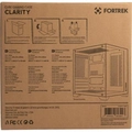 Gabinete Gamer Fortrek Clarity Branco Lateral Vidro