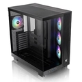 Gabinete Gamer Thermaltake View 380 XL TG, ARGB, Painel de Vidro, MID-Tower, 4x120mm, Black - CA-11E-00M1WN- 00