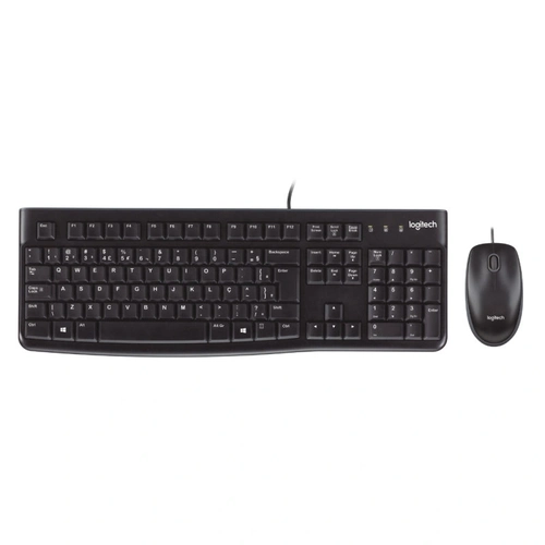 Kit Teclado e Mouse Logitech MK120 Preto USB 920-004429-C