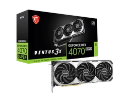 Placa de Video MSI GeForce RTX 4070 Super Ventus, 3X OC, 12GB, GDDR6X, 192-bit - 912-V513-827