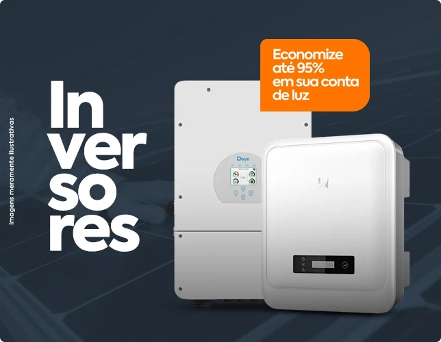 Inversores economize até 95% em sua conta de luz.