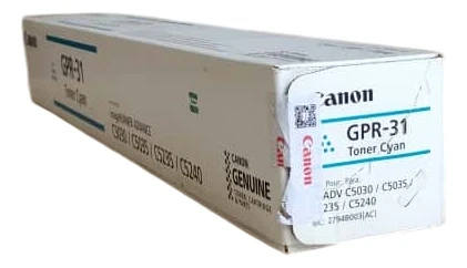 Toner Original Canon GPR-31 Ciano  27k