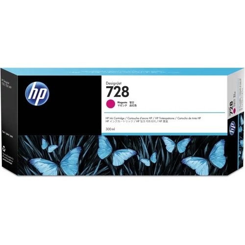 Cartucho De Tinta Hp 728 Magenta Pluk 300 Ml F9k16a