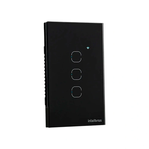 Interruptor Smart Wi-fi Touch 3 Preto Mis 1003 4850056