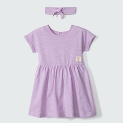 Body Vestido + Faixa de Cabelo Lilás Hering - Feminino
