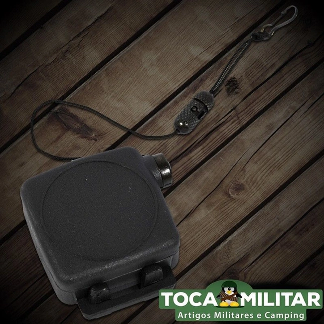 Fiel Retrátil Preto (Liso)