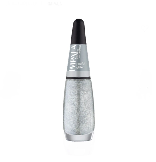 Esmalte Impala A Cor da Sua Moda Prata - Glitter 7,5 ml
