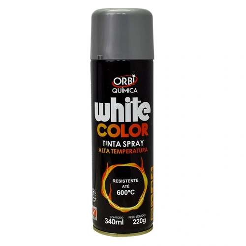 Orbi Spray Tinta Alta Temperat Aluminio 340ml/ 220g