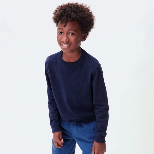 Blusa em Tricot Liso Marinho Hering - Masculino