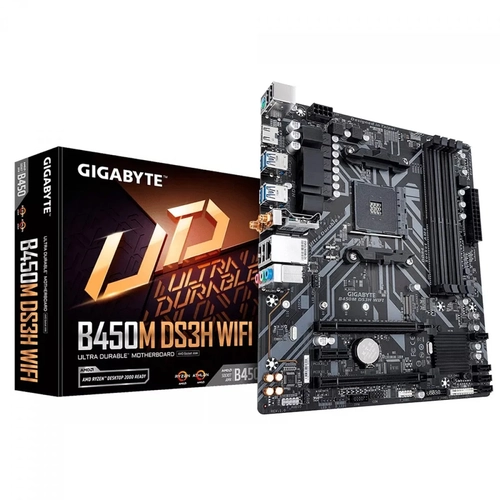 Placa Mãe AM4 Gigabyte B450M DS3H Wifi DDR4