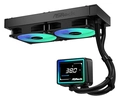 Water Cooler Asrock Challenger 240 Digital Preto 240mm Argb Com Display