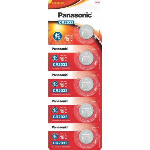 Bateria de Lithium 3v Com 5 Cr2032-1bt