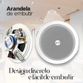 Arandela de embutir Oneal OCS520EC 5 20W para som ambiente teto, gesso, drywall