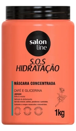 Máscara Sos Hidratação Café E Glicerina Salon Line 1kg