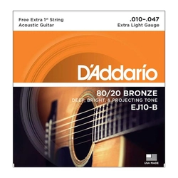 Encordoamento Violao Aco Ej10-b Bronze
