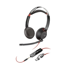 Headset Hp Poly Blackwire 5220 Stereo Usb-a/c Preto - 8x231aa