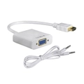 Cabo Conversor Hdmi Para Vga + Cabo De Audio Nwt Adap0038 Macho x Femea Branco