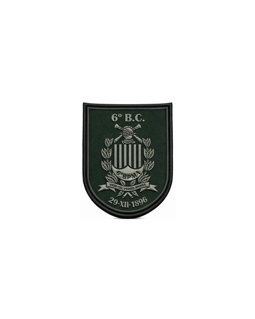 Brasão emborrachado 6º BPM/I (versão menor para colete modular)
