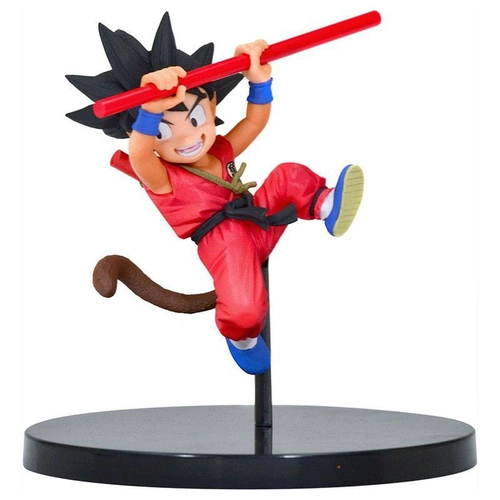 Action Figure Boneco Dragon Ball Goku criança c/ bastão